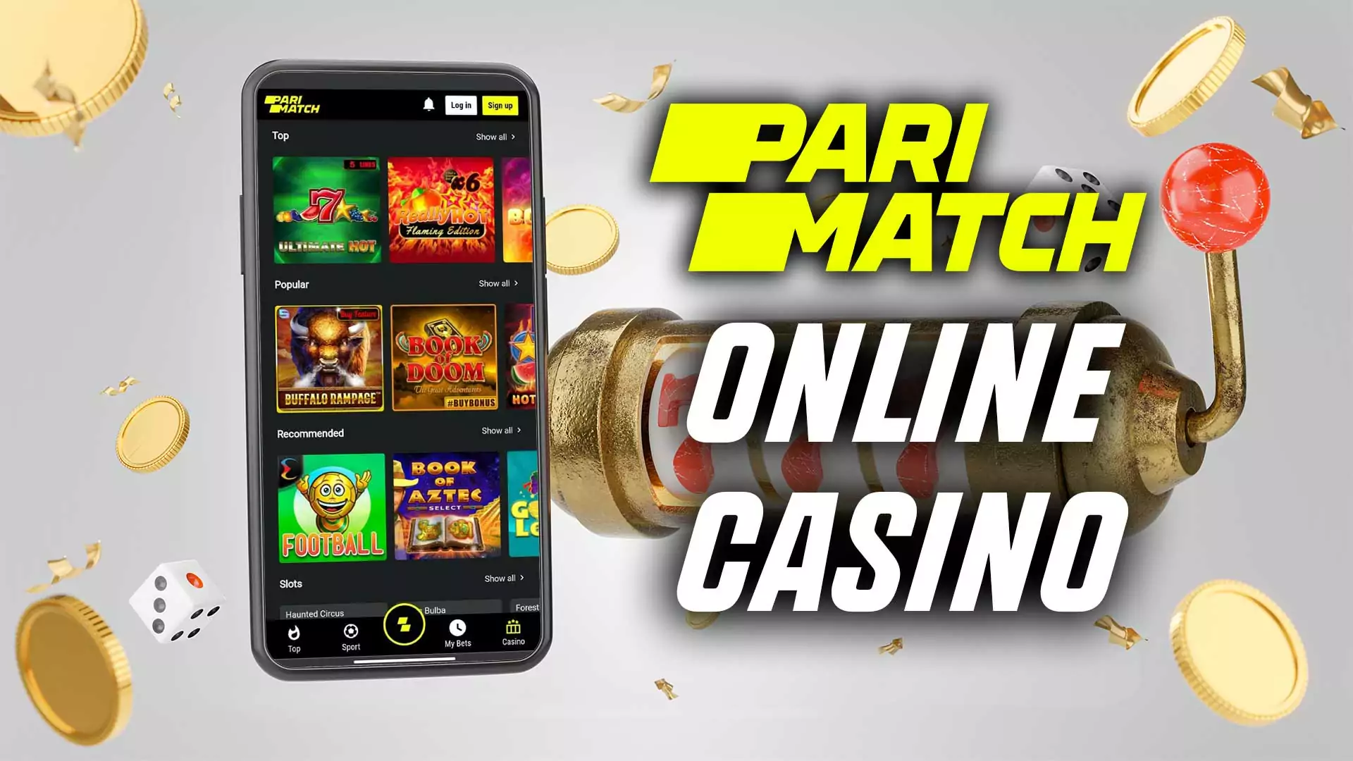 Play your favorite casino games via the Parimatch mobile app.