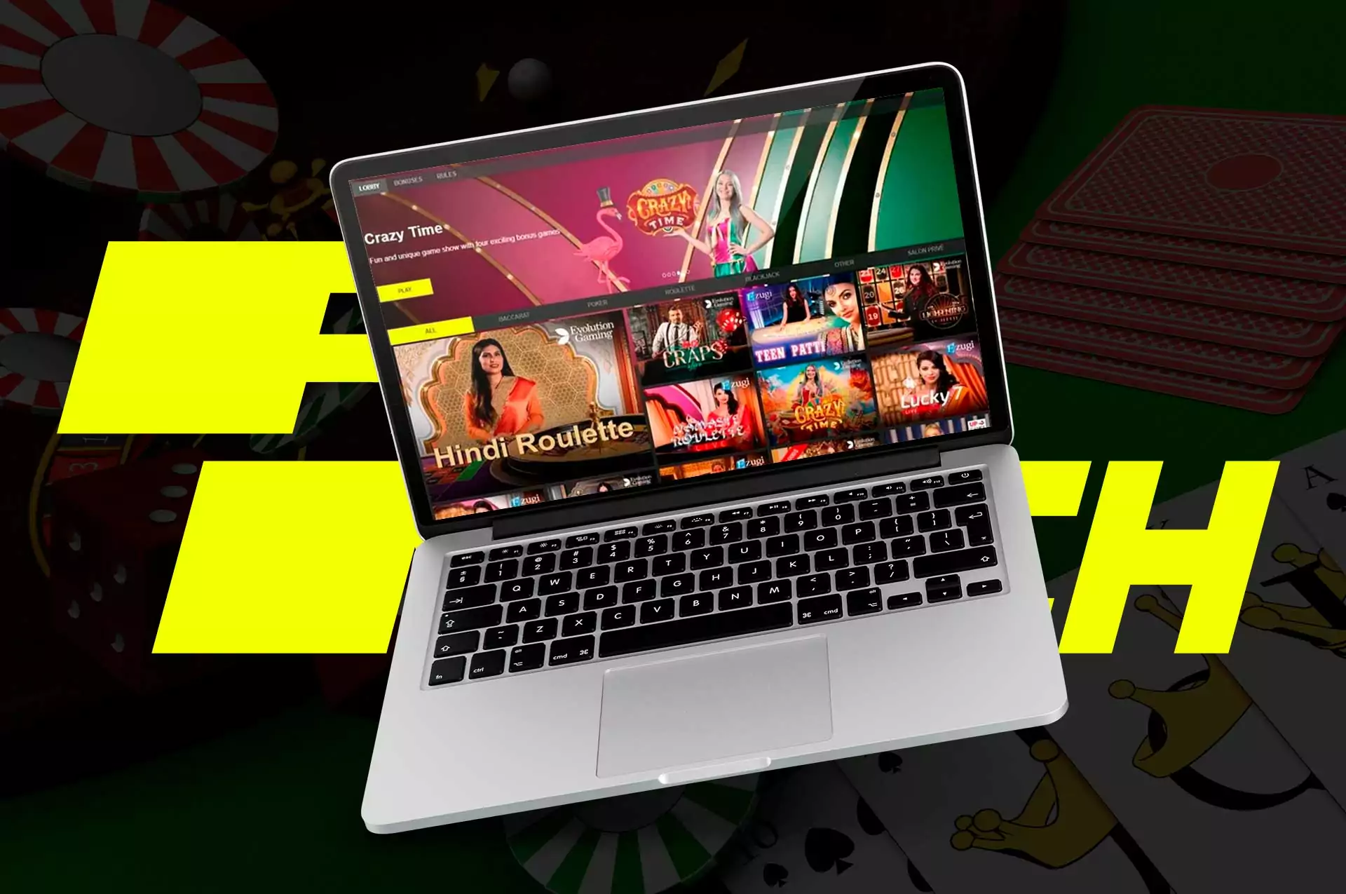 Play casino games with real dealers at the Parimatch live casino.