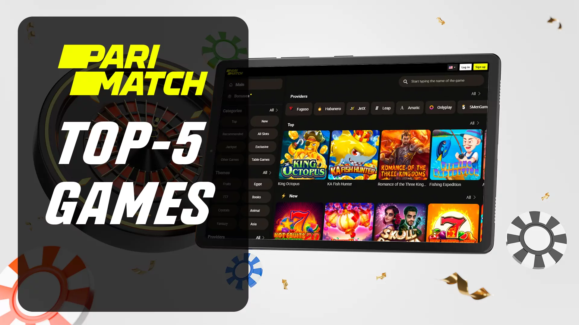 Here are the most popular and exciting Parimatch casino games.