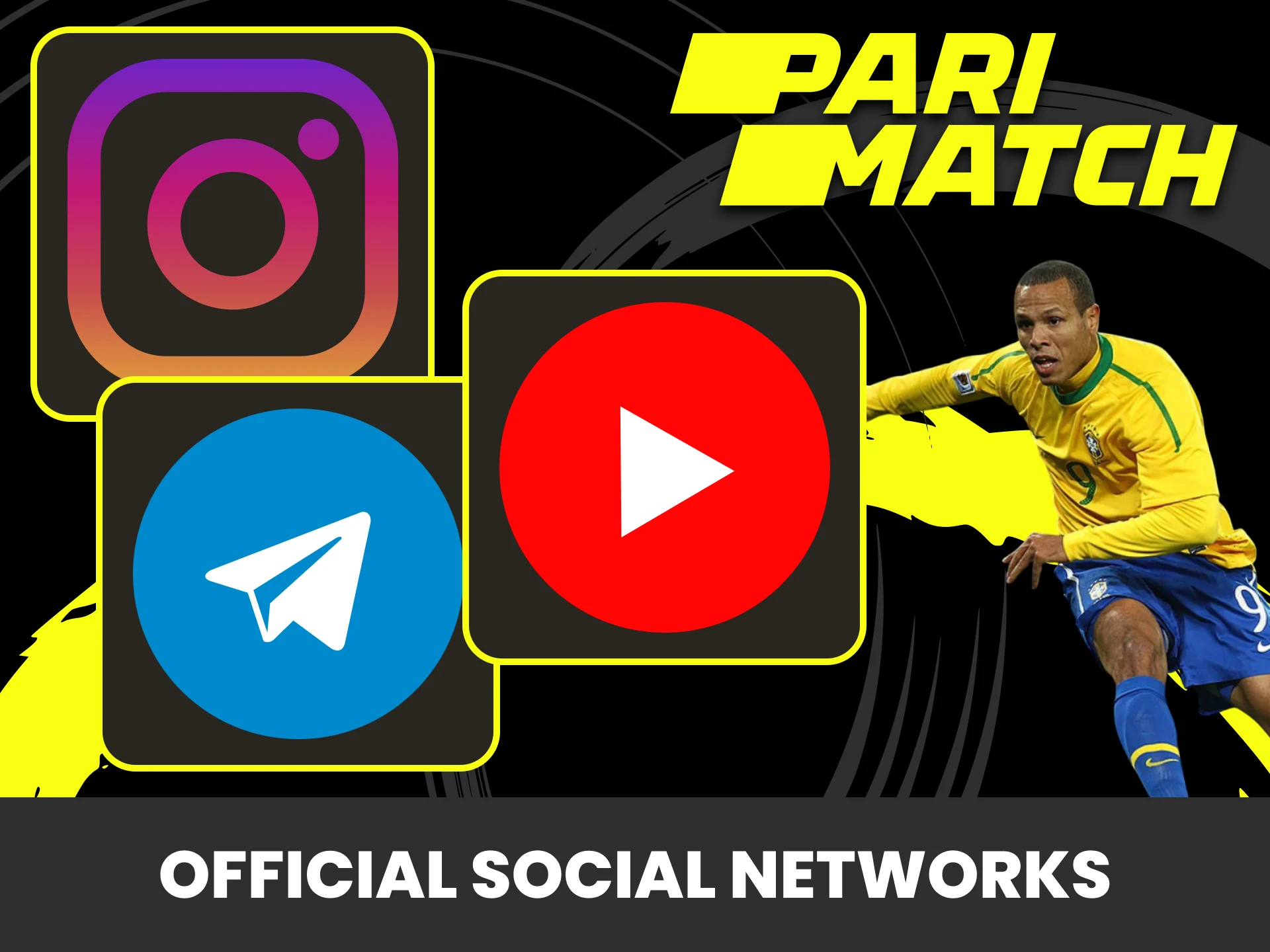 Subscribe to Luis Fabiano's social networks.