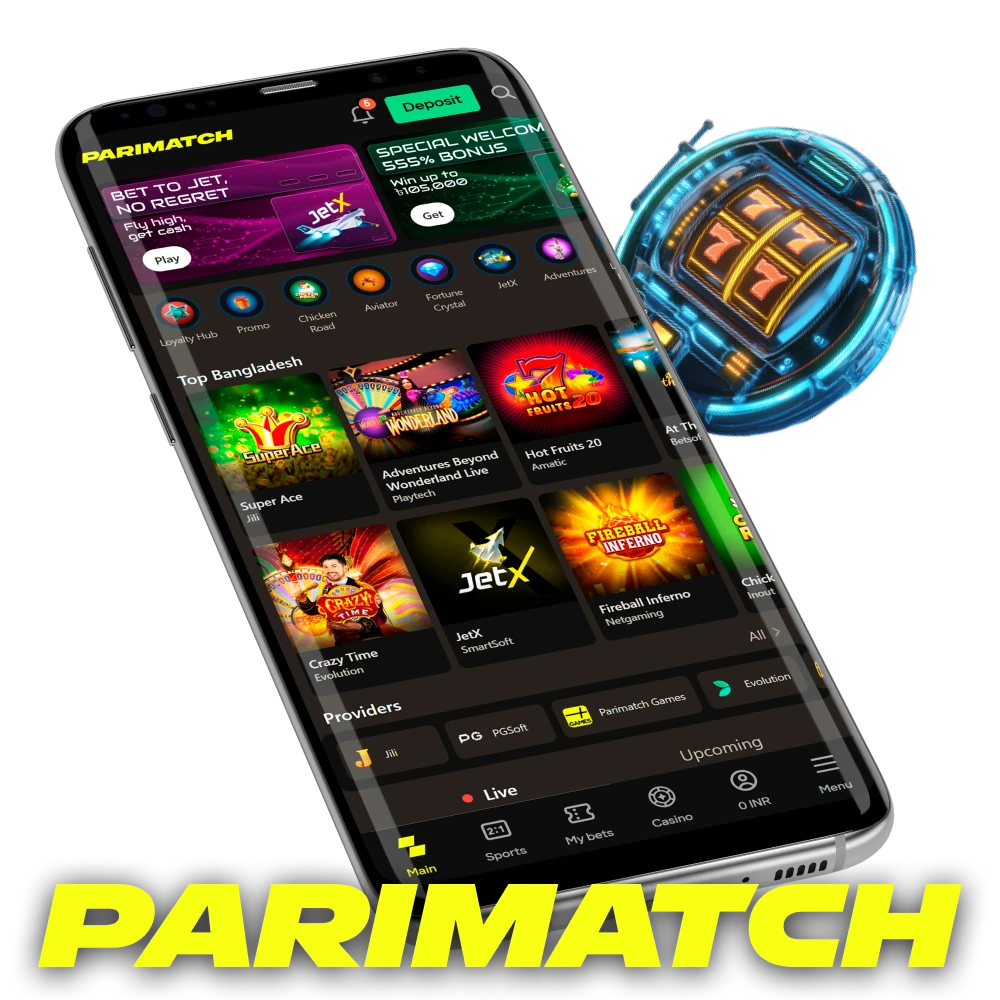For betting and games, choose the Parimatch app.