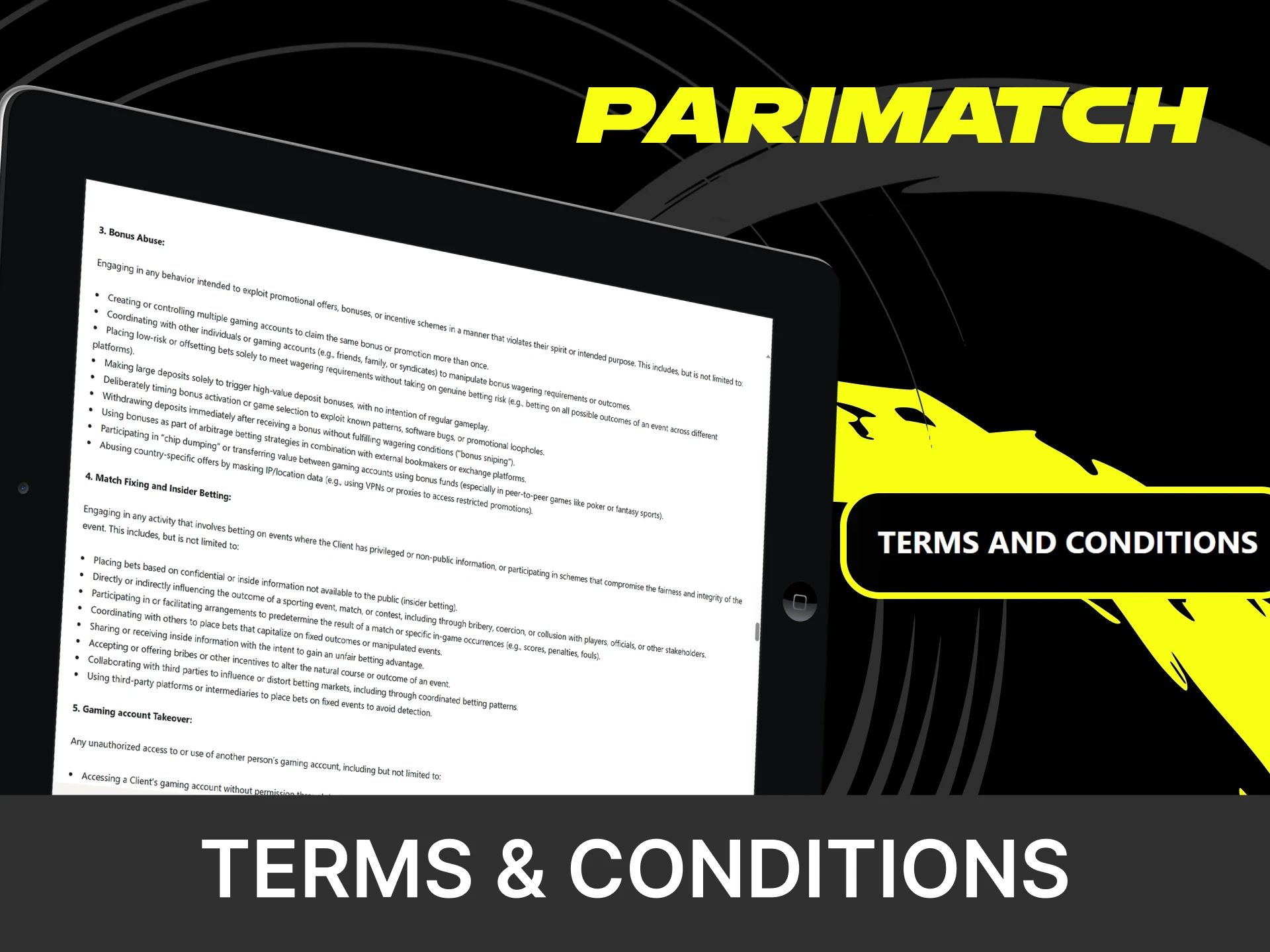 Study the terms of using bonuses on Parimatch.
