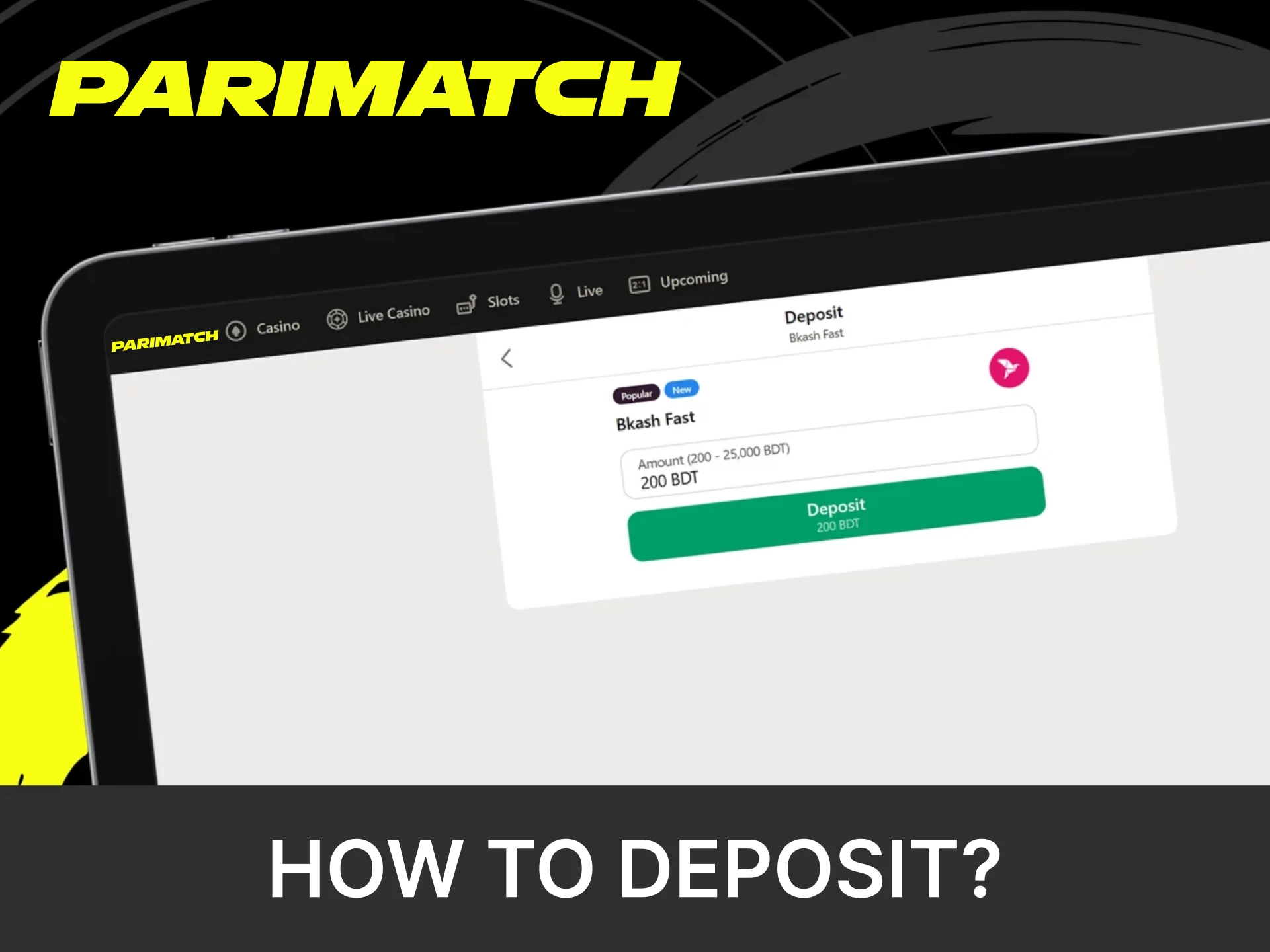 Top up your funds in a convenient way on Parimatch.