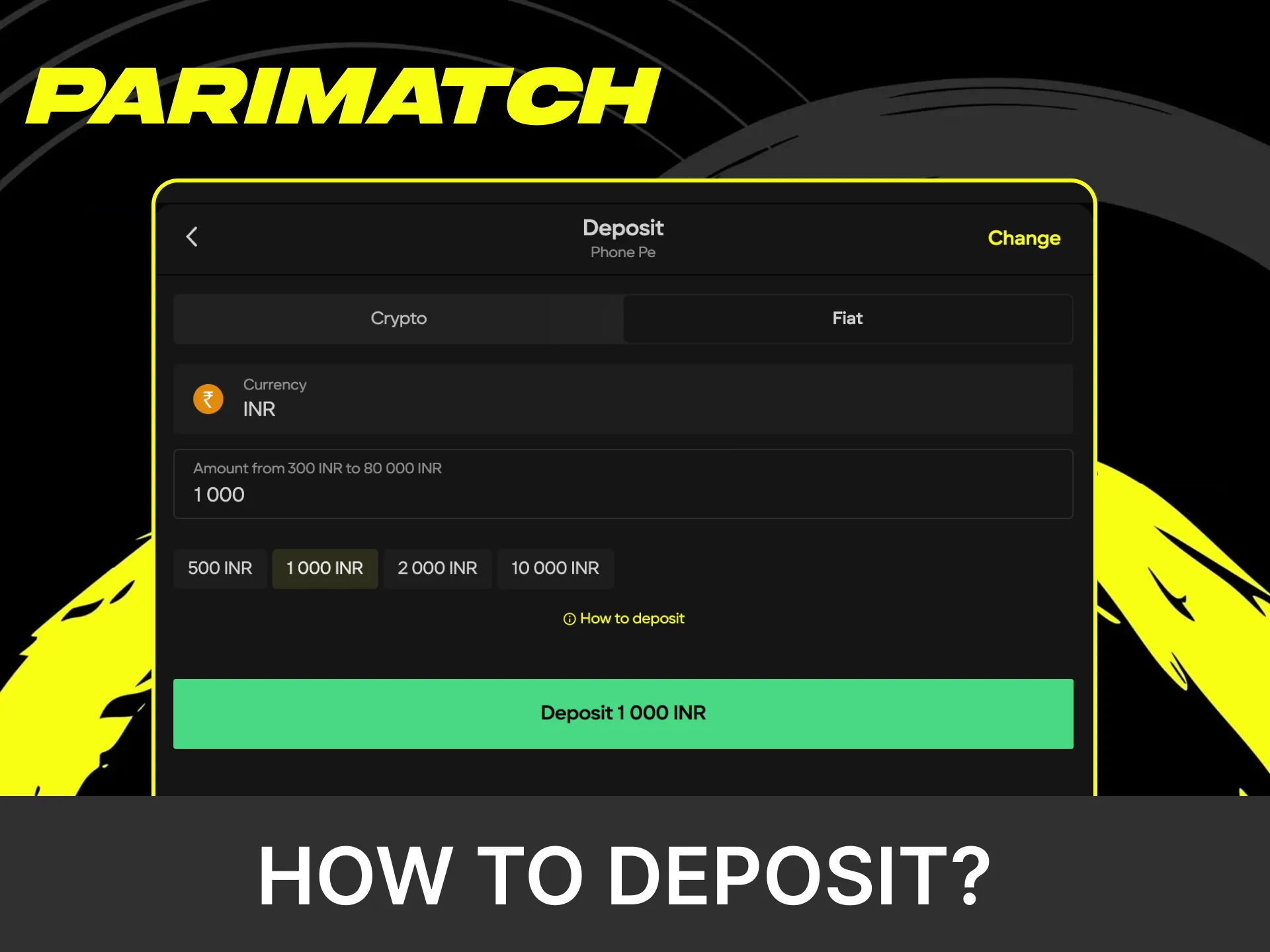 Top up your funds in a convenient way on Parimatch.