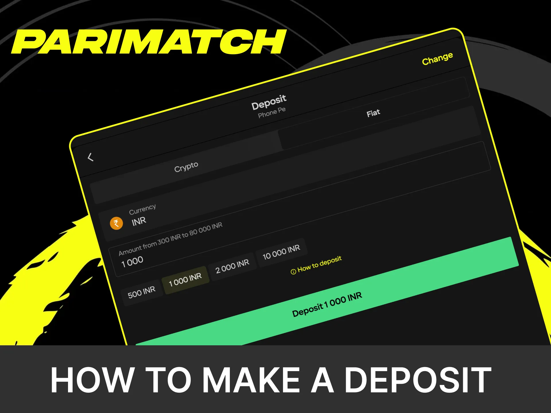 We will tell you how to top up your Parimatch account.